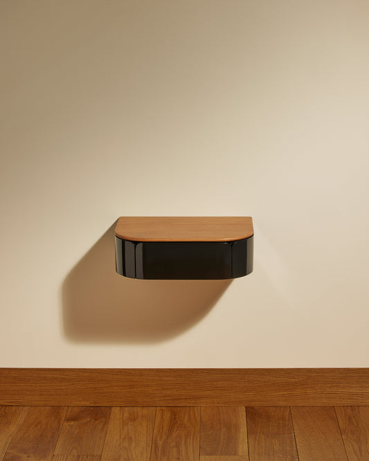 Console murale Equilibre - Noir design Maison Sarah Lavoine Noir Chêne  45 cm 13 cm 1